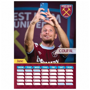 West Ham United calendar A3 Calendar 2023
