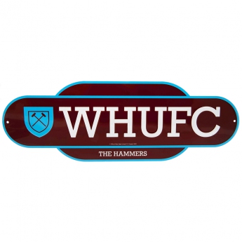 West Ham United semn pe perete Colour Retro Sign