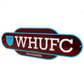 West Ham United semn pe perete Colour Retro Sign