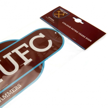 West Ham United semn pe perete Colour Retro Sign