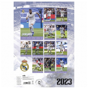 Real Madrid calendar A3 Calendar 2023