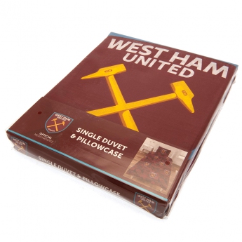 West Ham United cearșaf pentru un pat Single Duvet Set PC