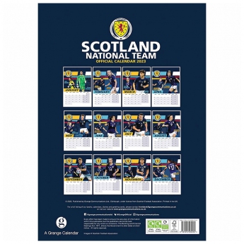 Echipa națională de fotbal calendar Scotland A3 Calendar 2023