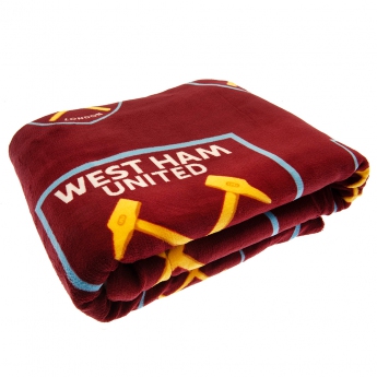 West Ham United pătură Sherpa Fleece Blanket