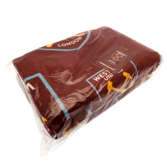 West Ham United pătură Sherpa Fleece Blanket