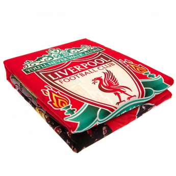 FC Liverpool cearșaf pentru pat dublu The Kop Double Duvet Set