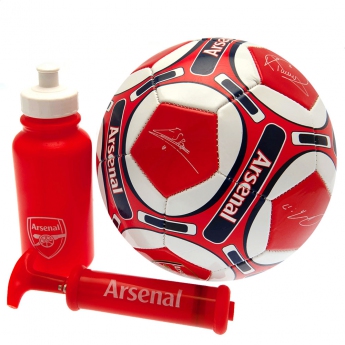 FC Arsenal set de fotbal water bottle - hand pump - size 5 ball - RD