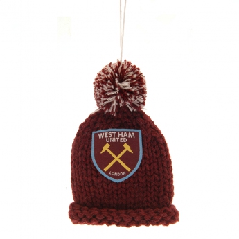 West Ham United căciulă auto Hanging Bobble Hat