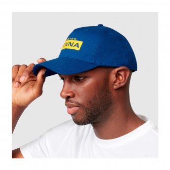 Ayrton Senna șapcă de baseball Signature Logo navy 2021