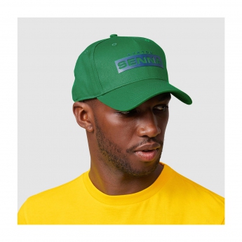 Ayrton Senna șapcă de baseball Signature Logo green 2021
