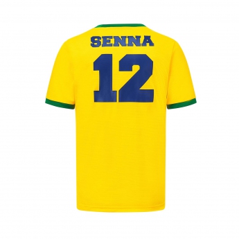 Ayrton Senna tricou de bărbați Signature Sports yellow 2022