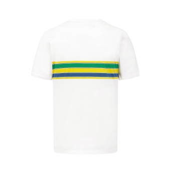 Ayrton Senna tricou de bărbați Signature Stripe 2022