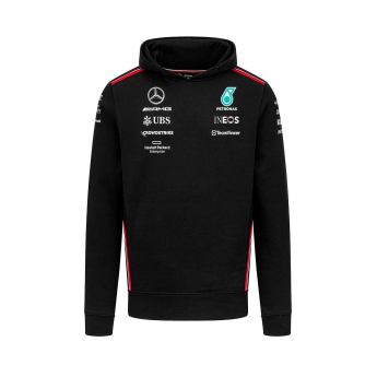 Mercedes AMG Petronas hanorac de bărbați cu glugă official black F1 Team 2023