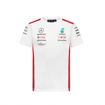 Mercedes AMG Petronas tricou de copii official white F1 Team 2023