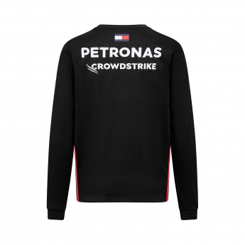 Mercedes AMG Petronas tricou de bărbați cu mânecă lungă official black F1 Team 2023
