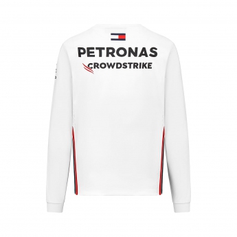 Mercedes AMG Petronas tricou de bărbați cu mânecă lungă official white F1 Team 2023