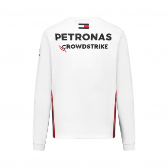 Mercedes AMG Petronas tricou de bărbați cu mânecă lungă official white F1 Team 2023