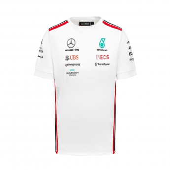 Mercedes AMG Petronas tricou de bărbați official white F1 Team 2023