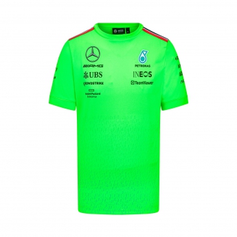 Mercedes AMG Petronas tricou de bărbați Set Up green F1 Team 2023