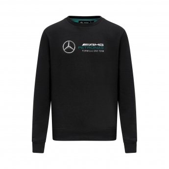 Mercedes AMG Petronas hanorac de bărbați Crew Logo black F1 Team 2023