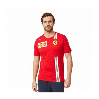 Ferrari tricou de bărbați Sainz red F1 Team 2021