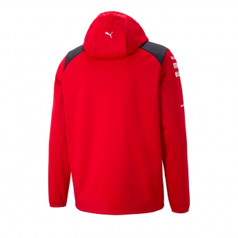 Ferrari geacă de bărbați cu glugă Softshell official red F1 Team 2023