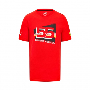 Ferrari tricou de bărbați Sainz Driver Red F1 Team 2023
