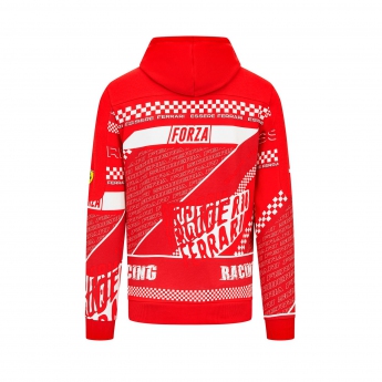 Ferrari hanorac de bărbați cu glugă Graphic Red Sweatshirt F1 Team 2023