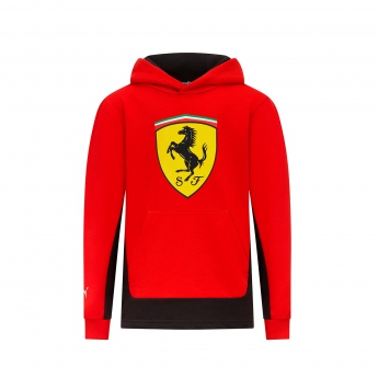 Ferrari hanorac cu glugă pentru copii Shield red F1 Team 2023