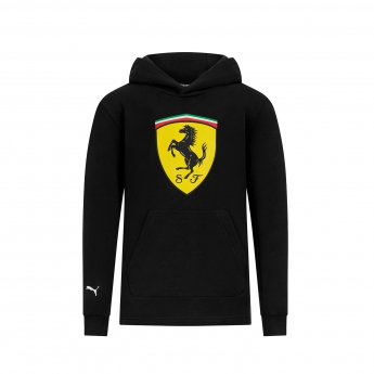 Ferrari hanorac cu glugă pentru copii Shield black F1 Team 2023