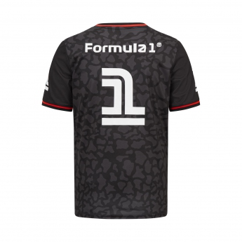 Formula 1 tricou de bărbați Camo Sports Black F1 Team 2023