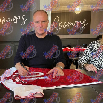 Legende tricou înrămat Arsenal FC Henry & Bergkamp Signed Shirt (Duo Framed)