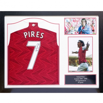 Legende tricou înrămat Arsenal FC Pires Signed Shirt (Framed)