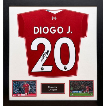Legende tricou înrămat Liverpool FC Jota Signed Shirt (Framed)