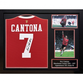 Legende tricou înrămat Manchester United FC Cantona Signed Shirt (Framed)