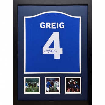 Legende tricou înrămat Rangers FC 1972 Greig Signed Shirt (Framed)