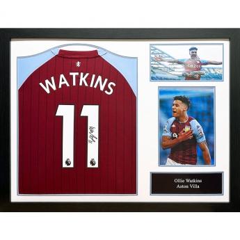 Legende tricou înrămat Aston Villa FC Watkins Signed Shirt (Framed)
