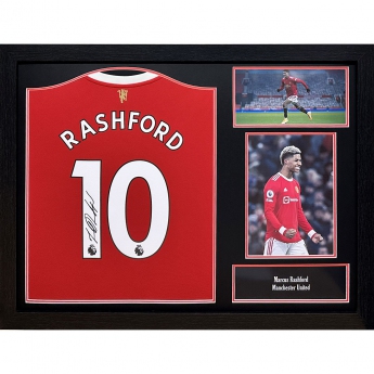 Legende tricou înrămat Manchester United FC Rashford Signed Shirt (Framed)
