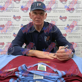 Legende tricou înrămat Aston Villa FC 1982 Withe Signed Shirt (Framed)