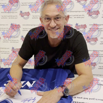 Legende tricou înrămat Everton FC 1986 Lineker Signed Shirt (Framed)