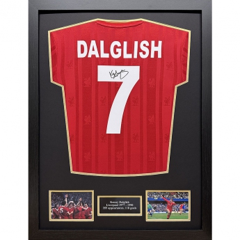 Legende tricou înrămat 1986 Dalglish Signed Shirt (Framed)