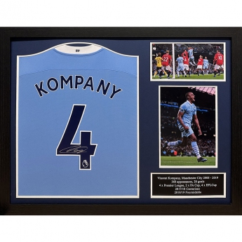 Legende tricou înrămat 2020-2021 Kompany Signed Shirt (Framed)