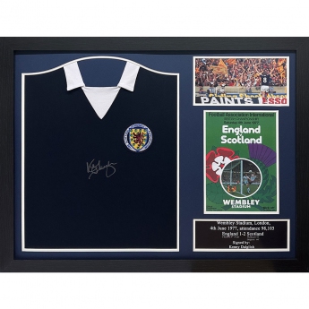 Legende tricou înrămat 1978 Dalglish Signed Shirt (Framed)