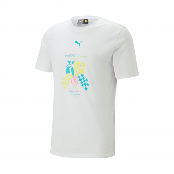 Ferrari tricou de bărbați Miami GP white F1 Team 2023