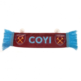 West Ham United mini eșarfă auto Mini Car Scarf