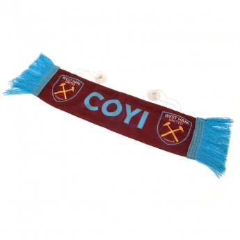 West Ham United mini eșarfă auto Mini Car Scarf