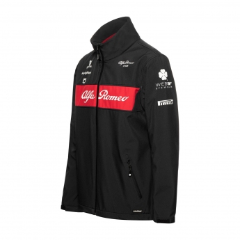 Alfa Romeo Racing geacă de bărbați Softshell official black F1 Team 2023