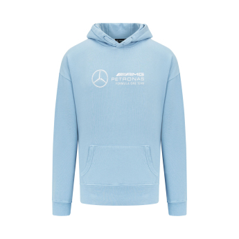 Mercedes AMG Petronas hanorac de bărbați cu glugă Retro blue F1 Team 2023