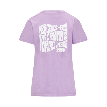 Mercedes AMG Petronas tricou de dama Retro lilac F1 Team 2023
