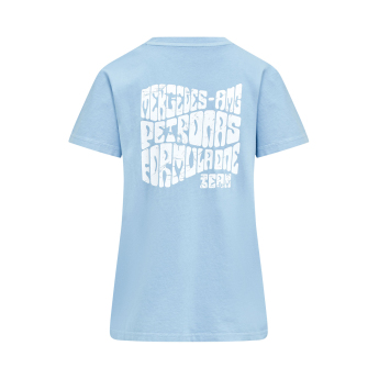 Mercedes AMG Petronas tricou de dama Retro blue F1 Team 2023